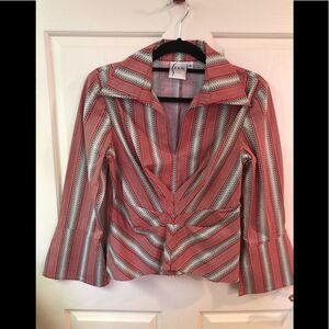Finley “Sidney” blouse, side zip, made in the USA